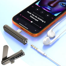 Load image into Gallery viewer, Type-C to 3.5mm Audio Adapter Aluminum Alloy Mini Headphone Converter Multifunctional Foldable Phone Stand
