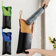 Load image into Gallery viewer, 28x12CM Multifunctional Oxford Umbrella Storage Pouch Waterproof Cover for Folding Umbrella Car Moisture-Absorbing Storage Bag with Hanging Strap
