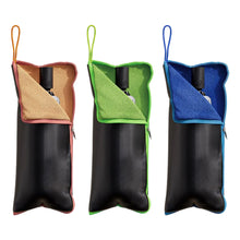 Load image into Gallery viewer, 28x12CM Multifunctional Oxford Umbrella Storage Pouch Waterproof Cover for Folding Umbrella Car Moisture-Absorbing Storage Bag with Hanging Strap

