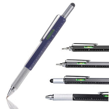 Load image into Gallery viewer, 7 In 1 Multifunctional Pen Ballpoint Pen Ruler Screwdriver Spirit Level Portable Tool Engineer Student Office Stationery Gift
