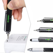 Load image into Gallery viewer, 7 In 1 Multifunctional Pen Ballpoint Pen Ruler Screwdriver Spirit Level Portable Tool Engineer Student Office Stationery Gift
