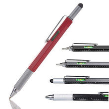 Load image into Gallery viewer, 7 In 1 Multifunctional Pen Ballpoint Pen Ruler Screwdriver Spirit Level Portable Tool Engineer Student Office Stationery Gift
