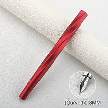 Load image into Gallery viewer, Magnetic Cap Fountain Pen Two Nibs F Nib 0.5/0.8mm Art Nib Metal Retro Calligraphy Pen School Office Stationery Business Gift
