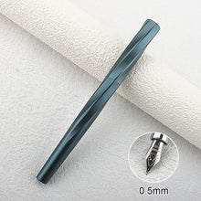 Load image into Gallery viewer, Magnetic Cap Fountain Pen Two Nibs F Nib 0.5/0.8mm Art Nib Metal Retro Calligraphy Pen School Office Stationery Business Gift
