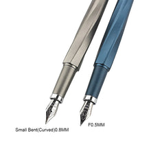 Load image into Gallery viewer, Magnetic Cap Fountain Pen Two Nibs F Nib 0.5/0.8mm Art Nib Metal Retro Calligraphy Pen School Office Stationery Business Gift
