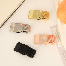 Load image into Gallery viewer, Metal Spring Pen Clip Retro Pen Holder Secure Anti Lost Clip For Notebook School Office Stationery
