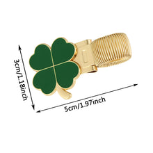 Load image into Gallery viewer, Four Leaf Clover Metal Spring Pen Clip Pen Holder Secure Anti Lost Clip For Notebook School Office Stationery
