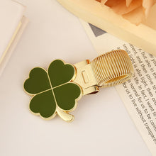 Load image into Gallery viewer, Four Leaf Clover Metal Spring Pen Clip Pen Holder Secure Anti Lost Clip For Notebook School Office Stationery
