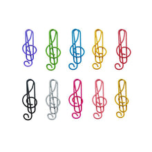 Load image into Gallery viewer, 10/20/50Pcs Metal Cartoon Paper Clips Musical Note Colorful Bookmark Irregular Paper Pins Clamp School Office Stationery Supplies
