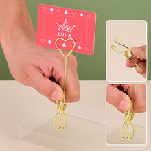 Load image into Gallery viewer, Metal Heart Shape Place Card Holder Photo Clip Stand Desktop Memo Clip Wedding Party Table Name Sign Decoration Supplies
