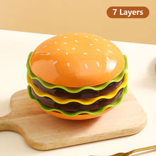 Load image into Gallery viewer, 5/7 Layers Stackable Hamburger Plate Mini Dinner Plate Tableware Sauce Container Table Decoration Kitchen Supplies
