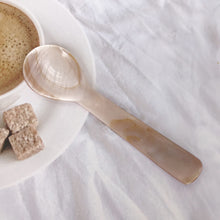 Load image into Gallery viewer, 7/9/11/12/13cm Natural Shell Ice Spoon Coffee Cream Caviar Stirring Teaspoon Dessert Spoon Kitchen Supplies Craft Tool
