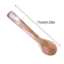 Load image into Gallery viewer, 7/9/11/12/13cm Natural Shell Ice Spoon Coffee Cream Caviar Stirring Teaspoon Dessert Spoon Kitchen Supplies Craft Tool
