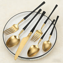 Load image into Gallery viewer, Luxury Western Stainless Steel Dinnerware Set Fork Spoon Tea Dessert Spoon Kitchen Supplies Cutlery Flatware Tableware
