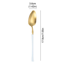 Load image into Gallery viewer, Luxury Western Stainless Steel Dinnerware Set Fork Spoon Tea Dessert Spoon Kitchen Supplies Cutlery Flatware Tableware

