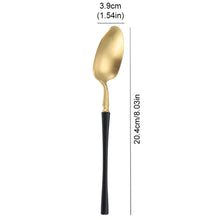 Load image into Gallery viewer, Luxury Western Stainless Steel Dinnerware Set Fork Spoon Tea Dessert Spoon Kitchen Supplies Cutlery Flatware Tableware
