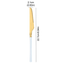 Load image into Gallery viewer, Luxury Western Stainless Steel Dinnerware Set Fork Spoon Tea Dessert Spoon Kitchen Supplies Cutlery Flatware Tableware
