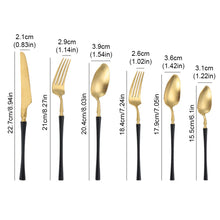Load image into Gallery viewer, Luxury Western Stainless Steel Dinnerware Set Fork Spoon Tea Dessert Spoon Kitchen Supplies Cutlery Flatware Tableware

