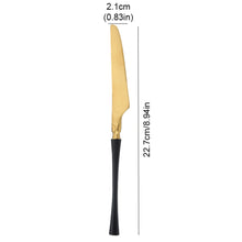 Load image into Gallery viewer, Luxury Western Stainless Steel Dinnerware Set Fork Spoon Tea Dessert Spoon Kitchen Supplies Cutlery Flatware Tableware
