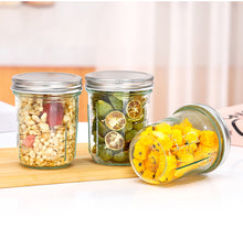 Load image into Gallery viewer, Portable Breakfast Jar with Lid and Spoon Food Storage Glass Jar With Scale for Overnight Oats Leak Proof Cup for Cereal Yogurt Salad Meal Prep On the Go
