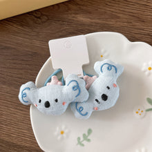 Load image into Gallery viewer, 2Pcs Cartoon Animal Fabric Scrunchies Rabbit Duck Dog Elastic Hair Bands Headwear Girls Kids Daily Hair Accessories
