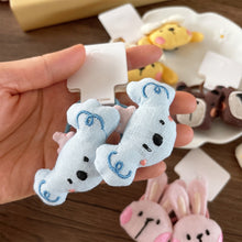 Load image into Gallery viewer, 2Pcs Cartoon Animal Fabric Scrunchies Rabbit Duck Dog Elastic Hair Bands Headwear Girls Kids Daily Hair Accessories
