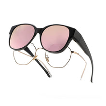 Load image into Gallery viewer, Fit Over Glasses Polarized Round Wrap Around Sun-Protective Sunglasses UV400 Protection Driving Outdoor Eyewear For Men Women
