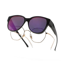 Load image into Gallery viewer, Fit Over Glasses Polarized Round Wrap Around Sun-Protective Sunglasses UV400 Protection Driving Outdoor Eyewear For Men Women
