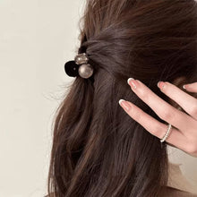 Load image into Gallery viewer, Mini Velvet Rhinestone Imitation Pearl Hair Barrette Cross Shark Hair Claw Clip Hair Accessories For Women Girls
