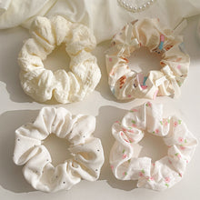 Load image into Gallery viewer, Polka Dot Large Scrunchies Elegant Hair Rope Hair Tie Band Ponytail Holder Daily Women Hair Accessories Headwear

