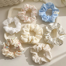 Load image into Gallery viewer, Polka Dot Large Scrunchies Elegant Hair Rope Hair Tie Band Ponytail Holder Daily Women Hair Accessories Headwear
