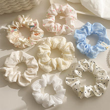 Load image into Gallery viewer, Polka Dot Large Scrunchies Elegant Hair Rope Hair Tie Band Ponytail Holder Daily Women Hair Accessories Headwear
