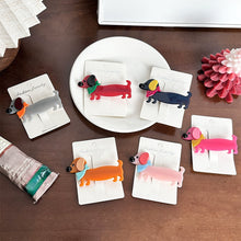 Load image into Gallery viewer, Colorful Cute Dachshund Puppy Hair Clips Sweet Fashion Hair Accessories For Women Girls Birthday Gift
