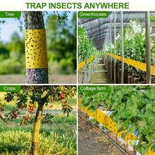Load image into Gallery viewer, 5M Yellow Double Sided Self Adhesive Insect Proof Barrier Tape Garden Orchard Ant Moth Outdoor Pest Control Trap
