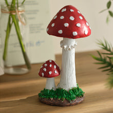 Load image into Gallery viewer, Resin Mushroom Ornament Waterproof Fairy Garden Home Decoration For Lawn Patio Courtyard Landscape Decoration Gift
