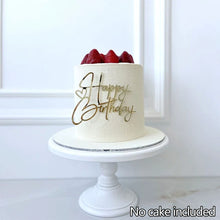 Load image into Gallery viewer, Gold Acrylic Butterfly Happy Birthday Cake Topper Set DIY Baking Decoration For Birthday Party Dessert Decoration Supplies
