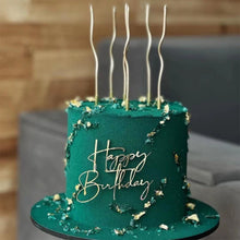 Load image into Gallery viewer, 6Pcs/Set Curved Birthday Cake Candles Dessert Cupcake Topper Candles For Wedding Birthday Party Decoration Baking Supplies
