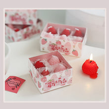 Load image into Gallery viewer, 4/6/9Pcs Strawberry Shaped Scented Aromatherapy Candle Gift Box Handmade Mini Strawberry Candle Party Decoration Home Birthday Gift
