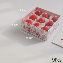 Load image into Gallery viewer, 4/6/9Pcs Strawberry Shaped Scented Aromatherapy Candle Gift Box Handmade Mini Strawberry Candle Party Decoration Home Birthday Gift
