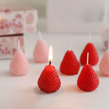 Load image into Gallery viewer, 4/6/9Pcs Strawberry Shaped Scented Aromatherapy Candle Gift Box Handmade Mini Strawberry Candle Party Decoration Home Birthday Gift
