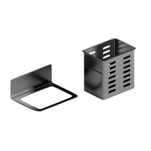 Load image into Gallery viewer, 1/2Pcs Self Adhesive No Drill Wall Mounted Holder Tableware Toothbrush Storage Box Bathroom Kitchen Office Storage Organizer Rack

