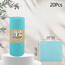Load image into Gallery viewer, 20 Sheets/Roll Double Sided Microfiber Dishcloth Tear Off Dishcloth Absorbent Non Stick Oil Kitchen Cleaning Towel
