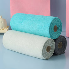 Load image into Gallery viewer, 20 Sheets/Roll Double Sided Microfiber Dishcloth Tear Off Dishcloth Absorbent Non Stick Oil Kitchen Cleaning Towel
