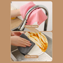 Load image into Gallery viewer, 20 Sheets/Roll Double Sided Microfiber Dishcloth Tear Off Dishcloth Absorbent Non Stick Oil Kitchen Cleaning Towel
