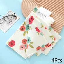Load image into Gallery viewer, 4Pcs 30X30CM Coral Fleece Sunflower Cleaning Cloth Soft Absorbent Kitchen Dishcloth Household Wiping Towel
