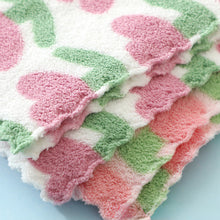 Load image into Gallery viewer, 4Pcs 30X30CM Coral Fleece Sunflower Cleaning Cloth Soft Absorbent Kitchen Dishcloth Household Wiping Towel
