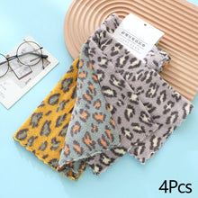 Load image into Gallery viewer, 4Pcs 30X30CM Coral Fleece Sunflower Cleaning Cloth Soft Absorbent Kitchen Dishcloth Household Wiping Towel
