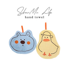 Load image into Gallery viewer, Cartoon Animals Shaped hand towel Coral Velvet Microfiber Hanging Towel Absorbent Quick Dry Cleaning Towel For Kitchen Household Cleaning

