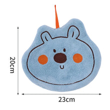 Load image into Gallery viewer, Cartoon Animals Shaped hand towel Coral Velvet Microfiber Hanging Towel Absorbent Quick Dry Cleaning Towel For Kitchen Household Cleaning
