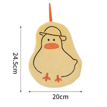 Load image into Gallery viewer, Cartoon Animals Shaped hand towel Coral Velvet Microfiber Hanging Towel Absorbent Quick Dry Cleaning Towel For Kitchen Household Cleaning
